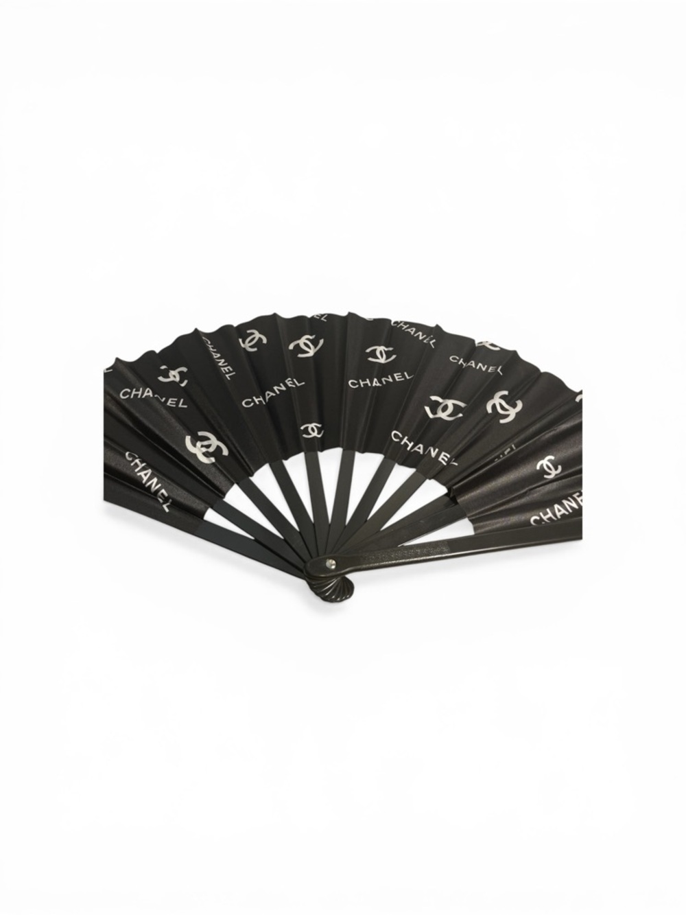 Black and White Luxury Large Hand Fan
